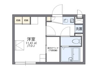 レオパレス桜花Ａの物件間取画像